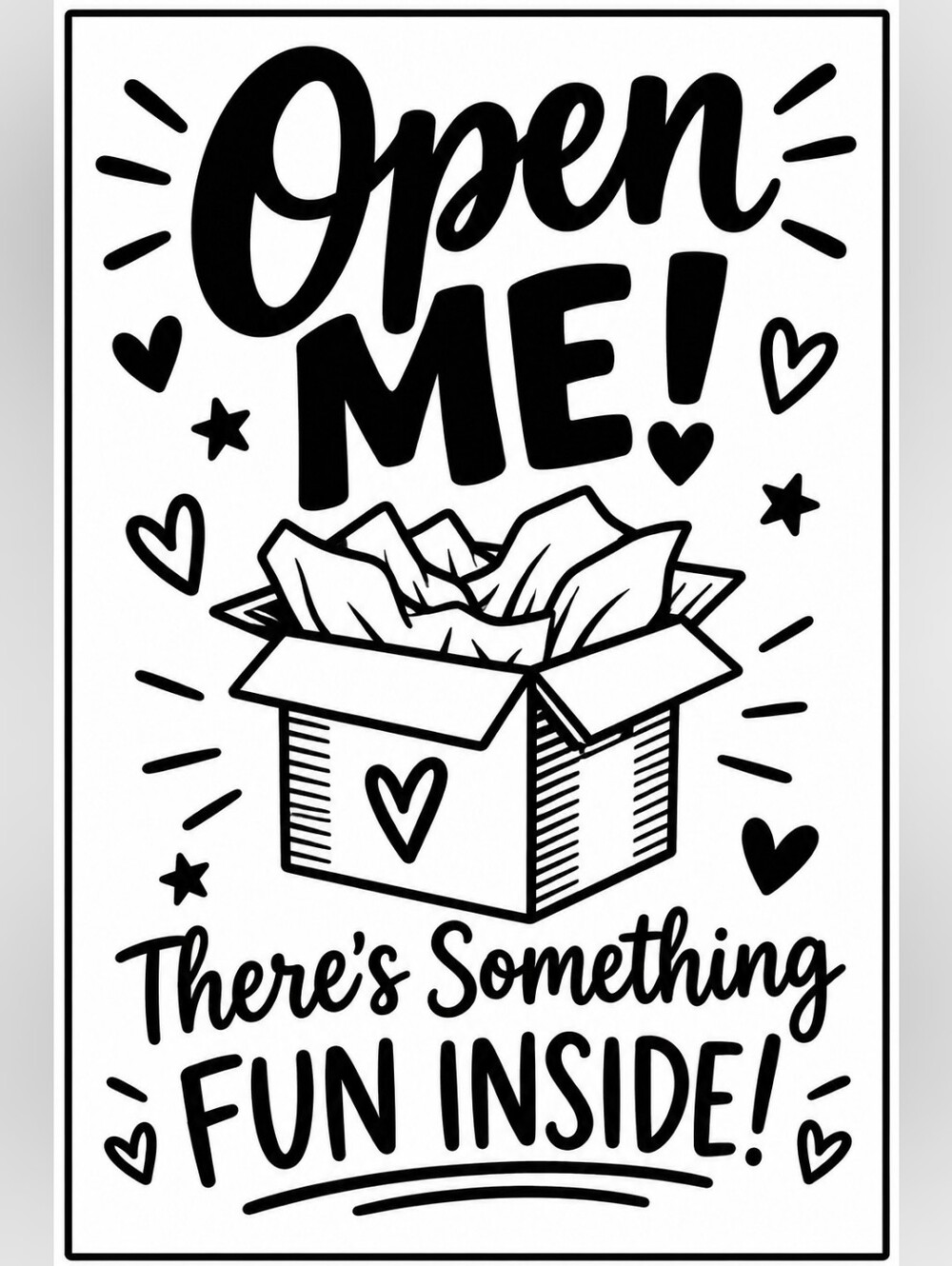 50ct. CUSTOM "OPEN ME" LABELS~ PICK A SIZE